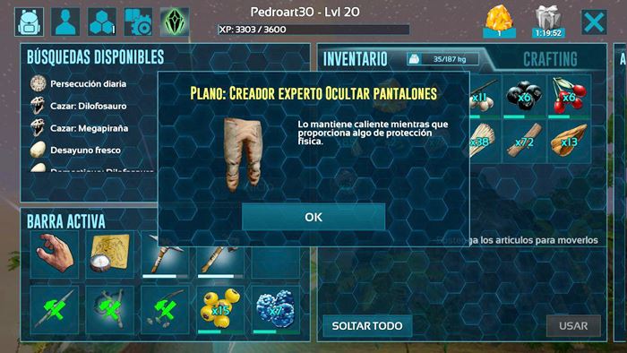 ark mobile pantalones