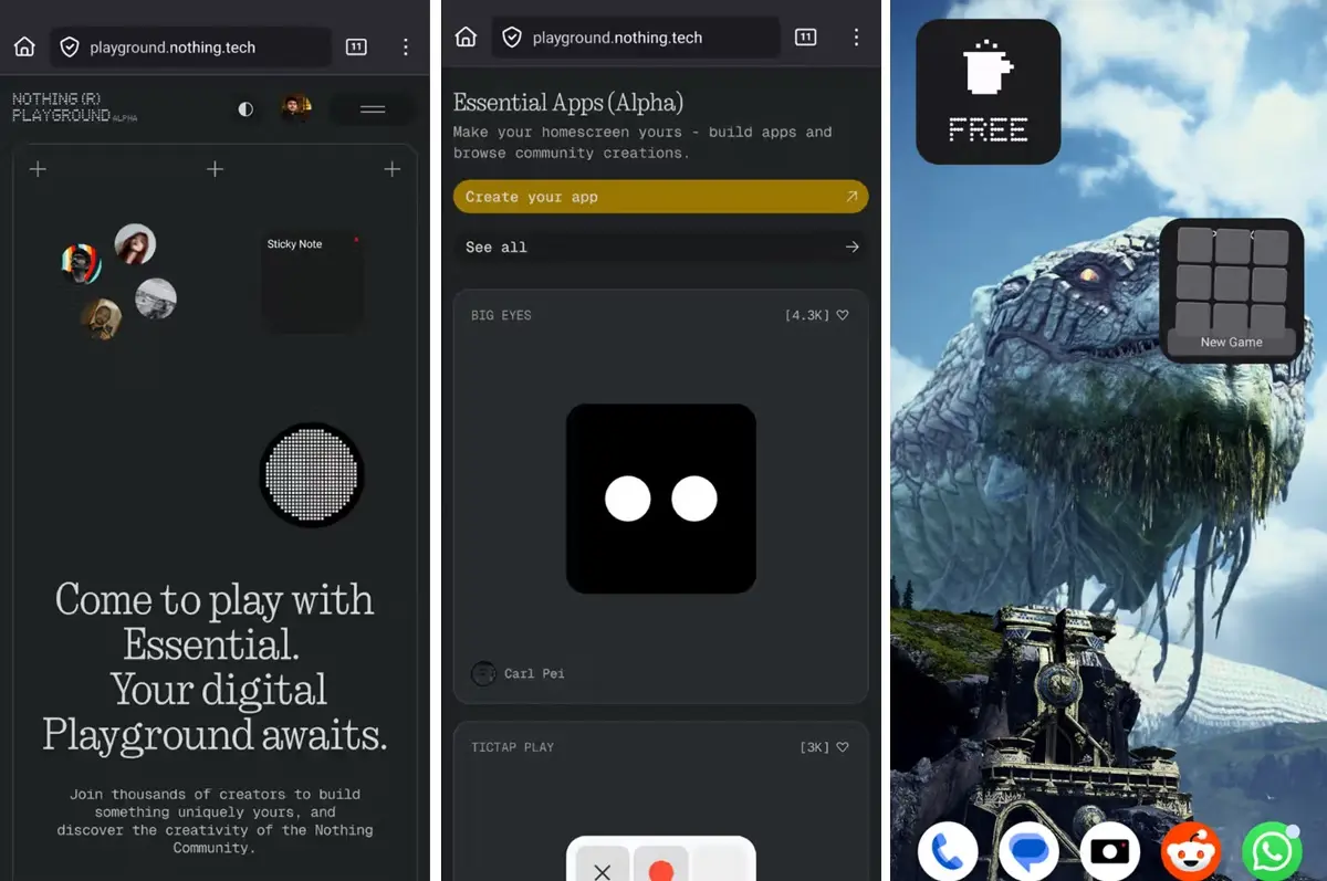 asi es Nothing Essential Builder la herramienta para crear apps con IA para el movil