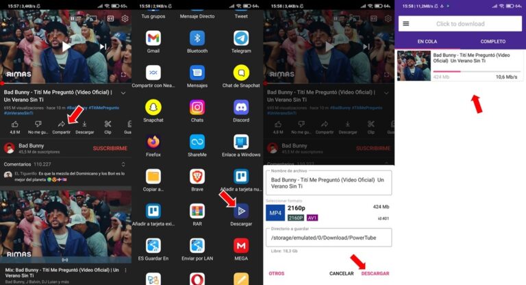 PowerTube, una app para descargar vídeos 4K de YouTube en Android