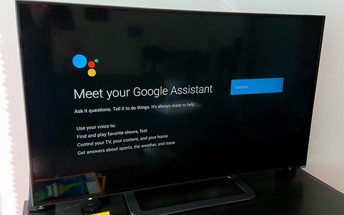 asistente google tv