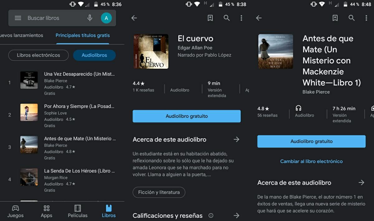 audiolibros gratis google play