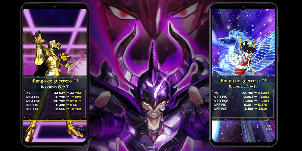 aumentar rango de guerrero saint seiya shining soldiers