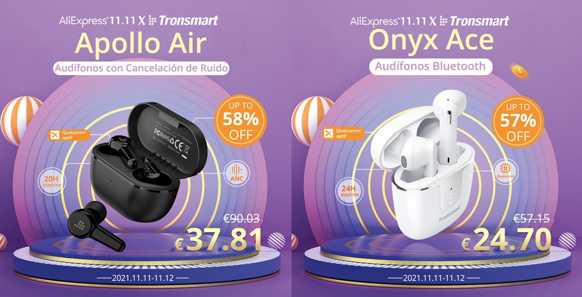 auriculares tronsmart apollo air y onyx ace en oferta