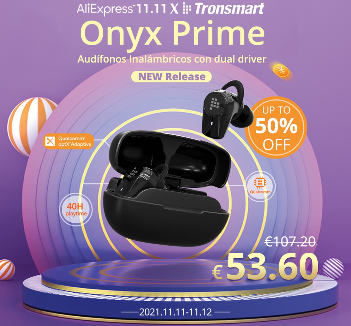 auriculares tronsmart onyx prime a mitad de precio