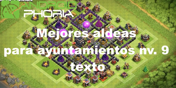 base clash of clans ayuntamiento 9