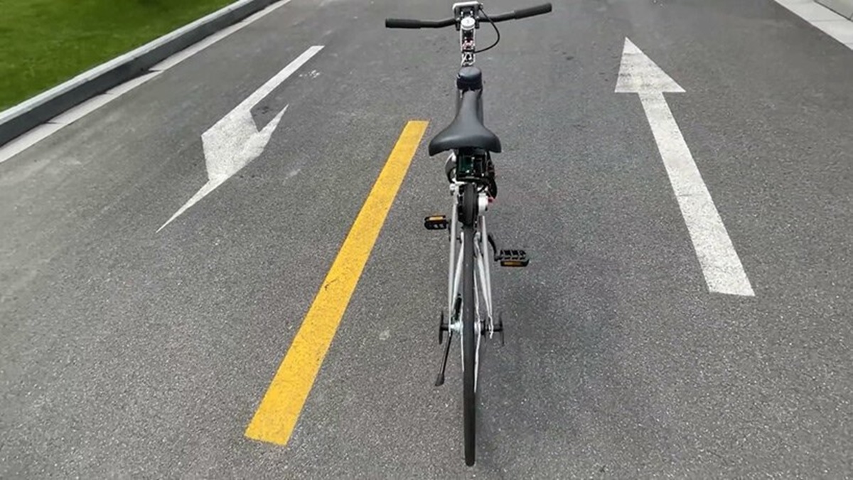 bici autonoma de huawei equilibrio