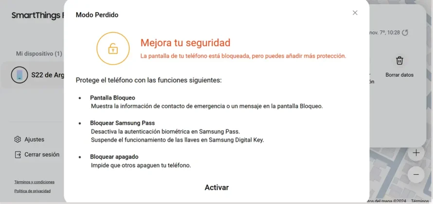 bloquea tu samsung galaxy robado o perdido