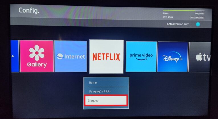 bloquear apps en samsung smart tv