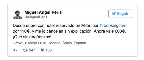booking cancela reservas