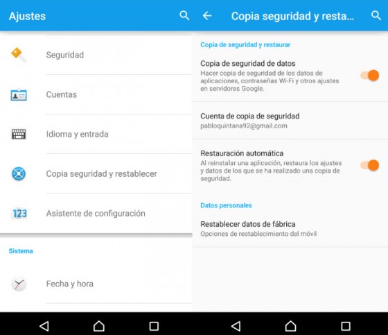 Borrar los datos de usuario en Android