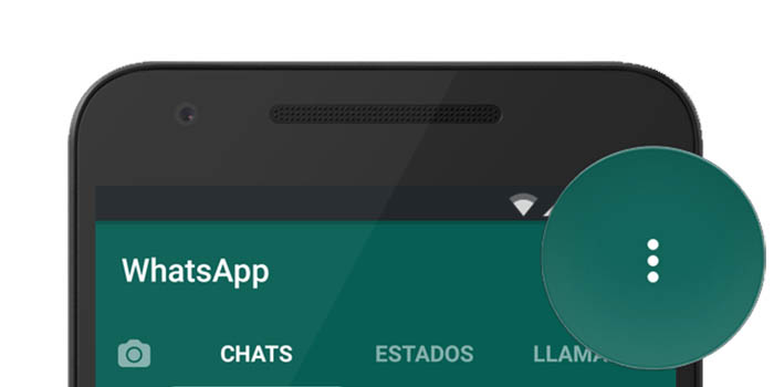 boton de menu en whatsapp