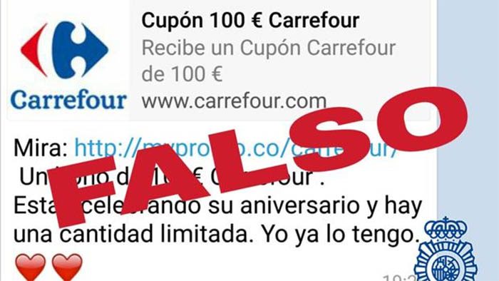 bulos de whatsApp de carrefour