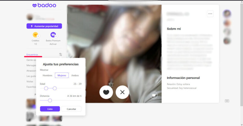 De esta forma puedes hacer una busqueda de personas en Badoo