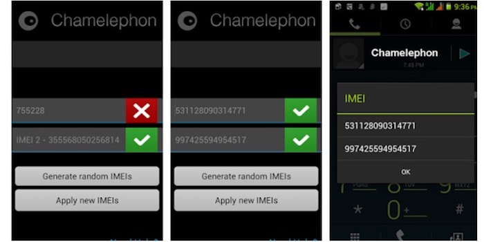 cambiar el IMEI en Android