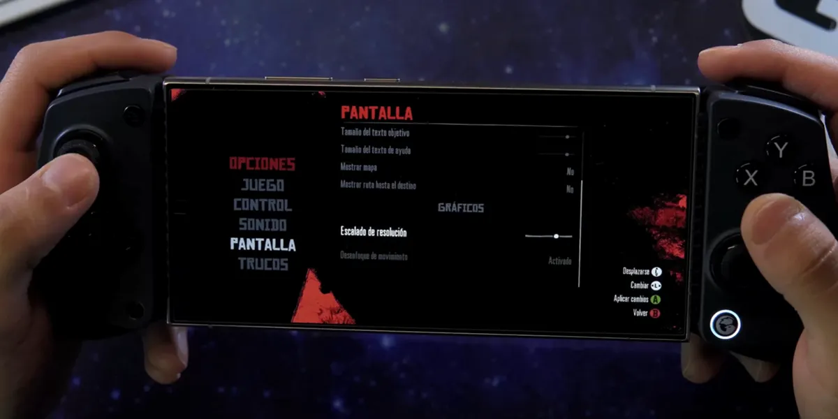 cambiar escala en red dead redemption para android