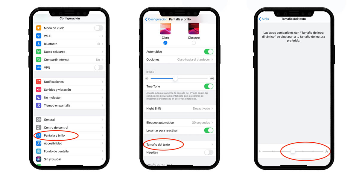 cambiar tamaño letra whatsapp iphone