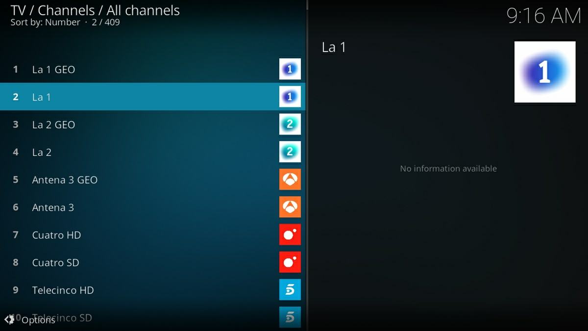 canales tdt espana en kodi