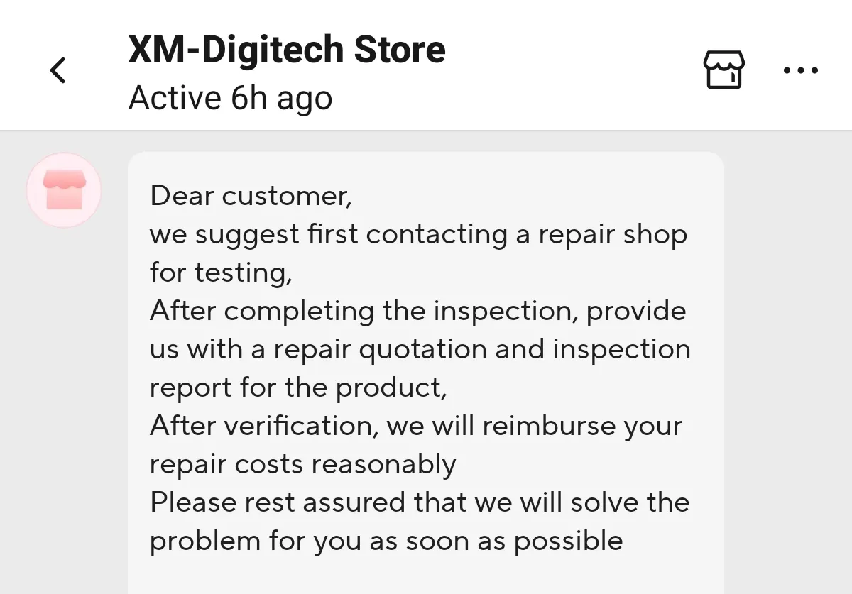 captura contacta tienda reparacion aliexpress