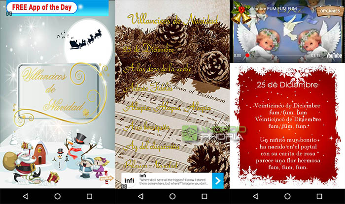 captura de villancicos de navidad