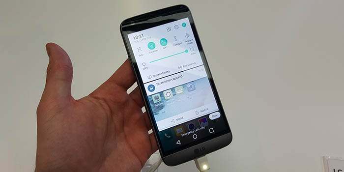 captura pantalla lg g5