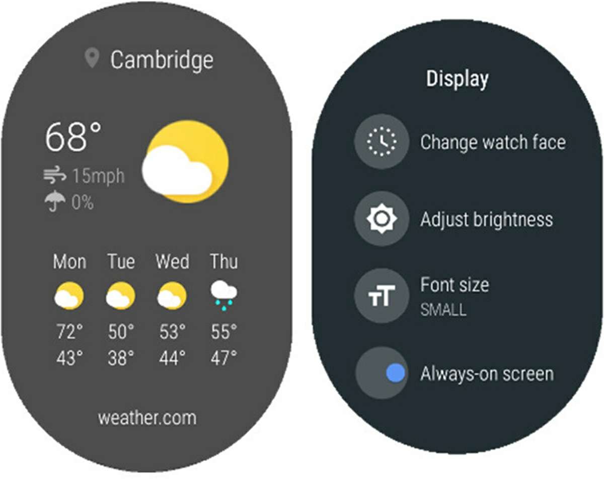 capturas de pantalla alargadas en wear os
