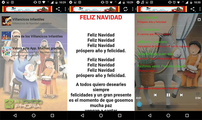 capturas de villancicos infantiles