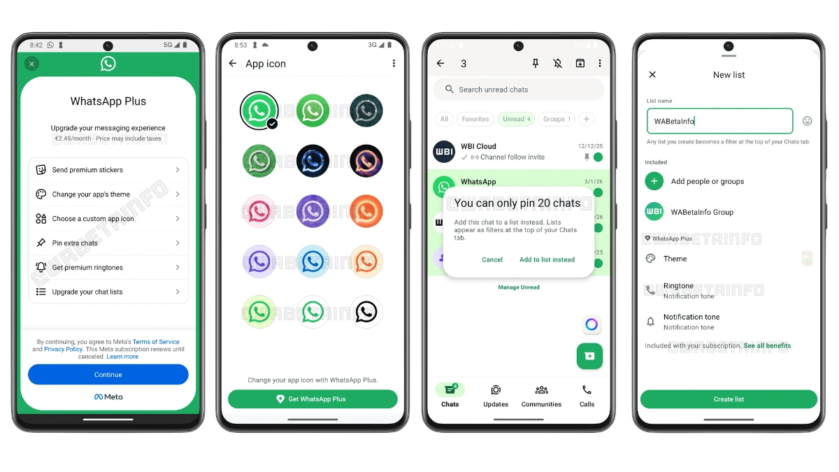 caracteristicas extra suscripcion whatsapp plus premium