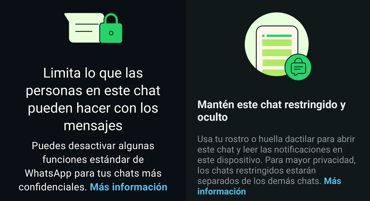 chat limitado vs chat restringido whatsapp