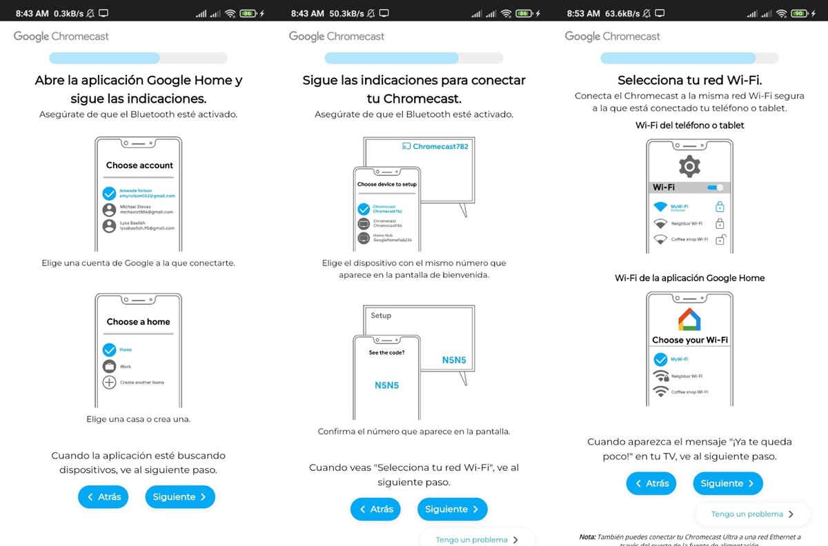 chromecast configuracion con chromecast setup