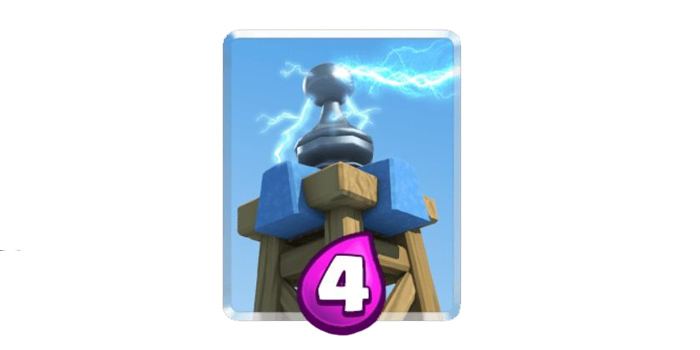 clash royale torre tesla