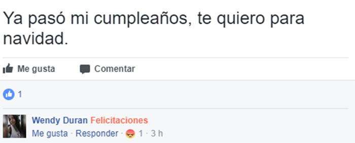 comentario de felicitaciones en facebook