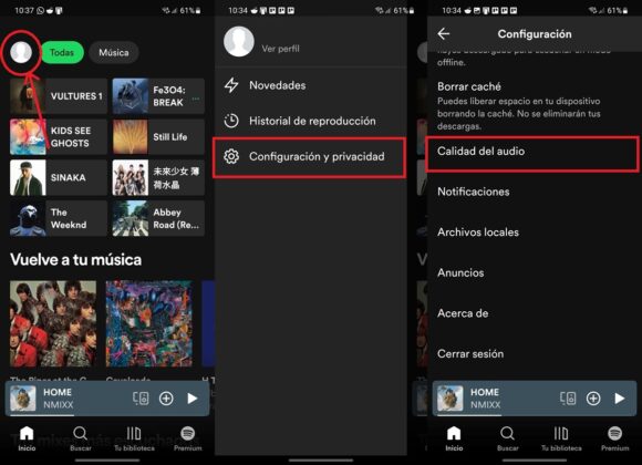 como acceder ecualizador en spotify para android 2