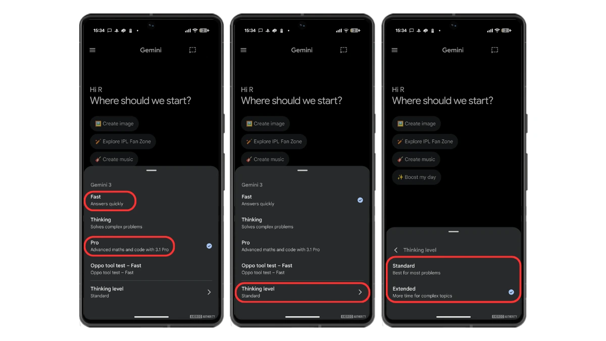como activar pensamiento extendido google gemini ai