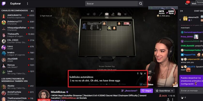 como activar subtitulos automaticos en chrome para twitch 1