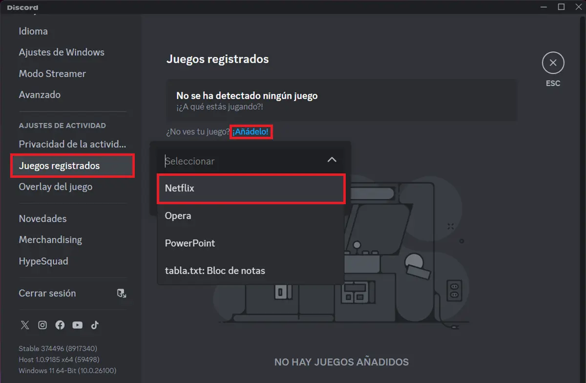 How Anadir Netflix As A Game In Discord