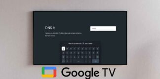 como cambiar dns en google tv