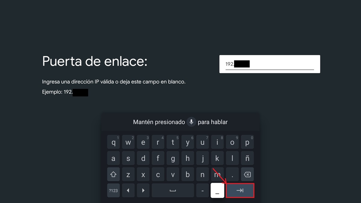 como cambiar dns en google tv o android tv - No cambies la puerta enlace