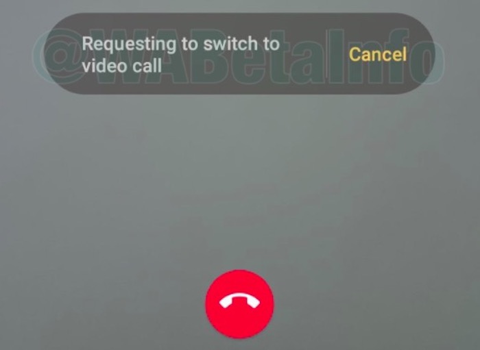 cambiar entre llamada y videollamada en WhatsApp
