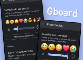 como cambiar tamano de emojis en gboard