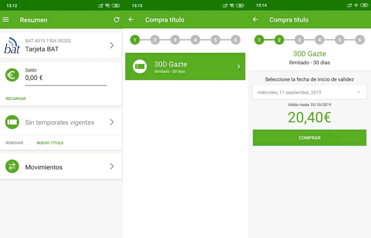 como cargar tarjeta bat con movil nfc