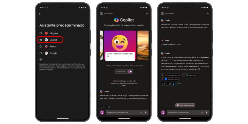 Cómo cambiar el Asistente de Google por Copilot en Android