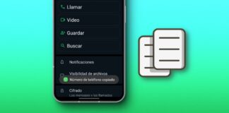 como copiar numero de telefono en whatsapp