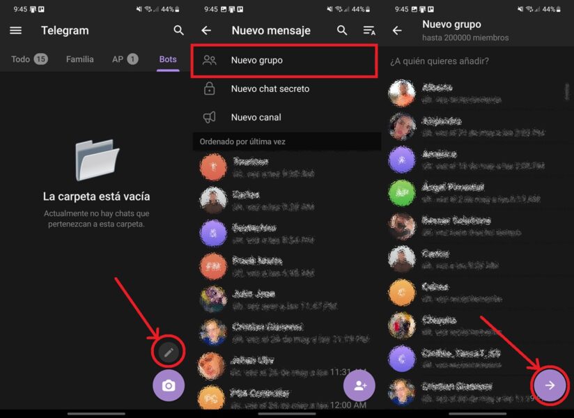Cómo crear un grupo en Telegram sin contactos (2026)