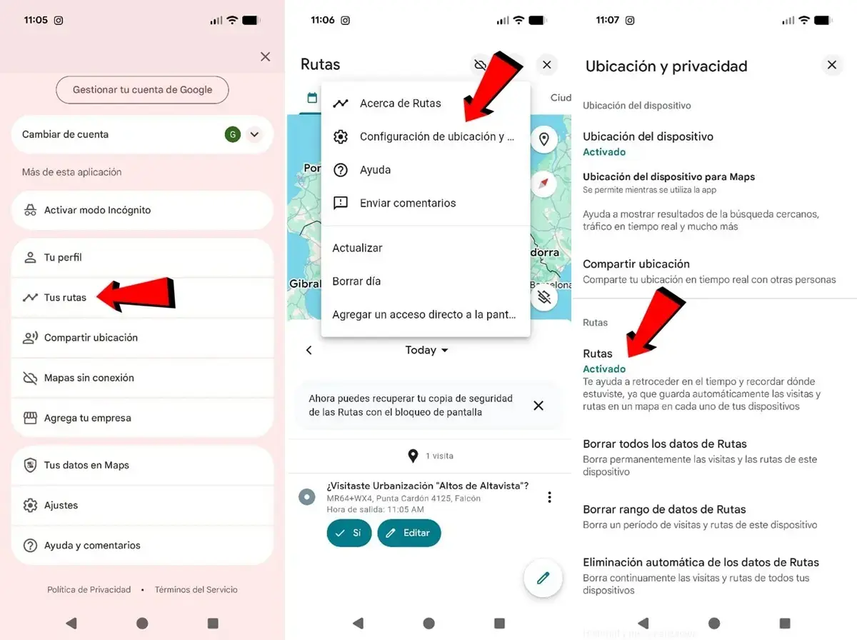 como desactivar el seguimiento de google maps
