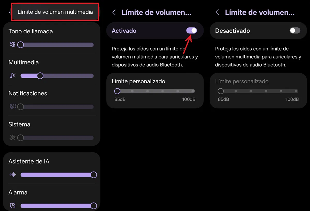 como volumen maximo oculto de Android 2