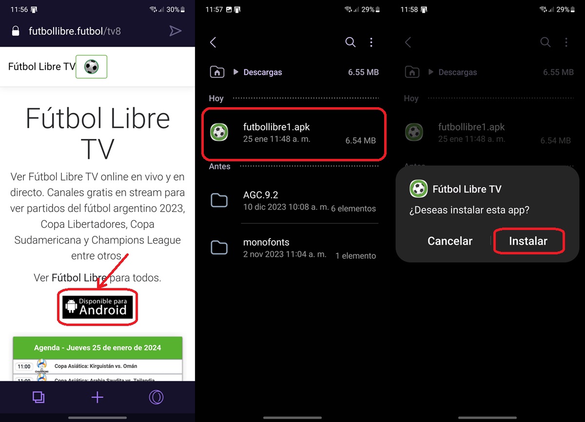 como descargar futbol libre tv apk para android