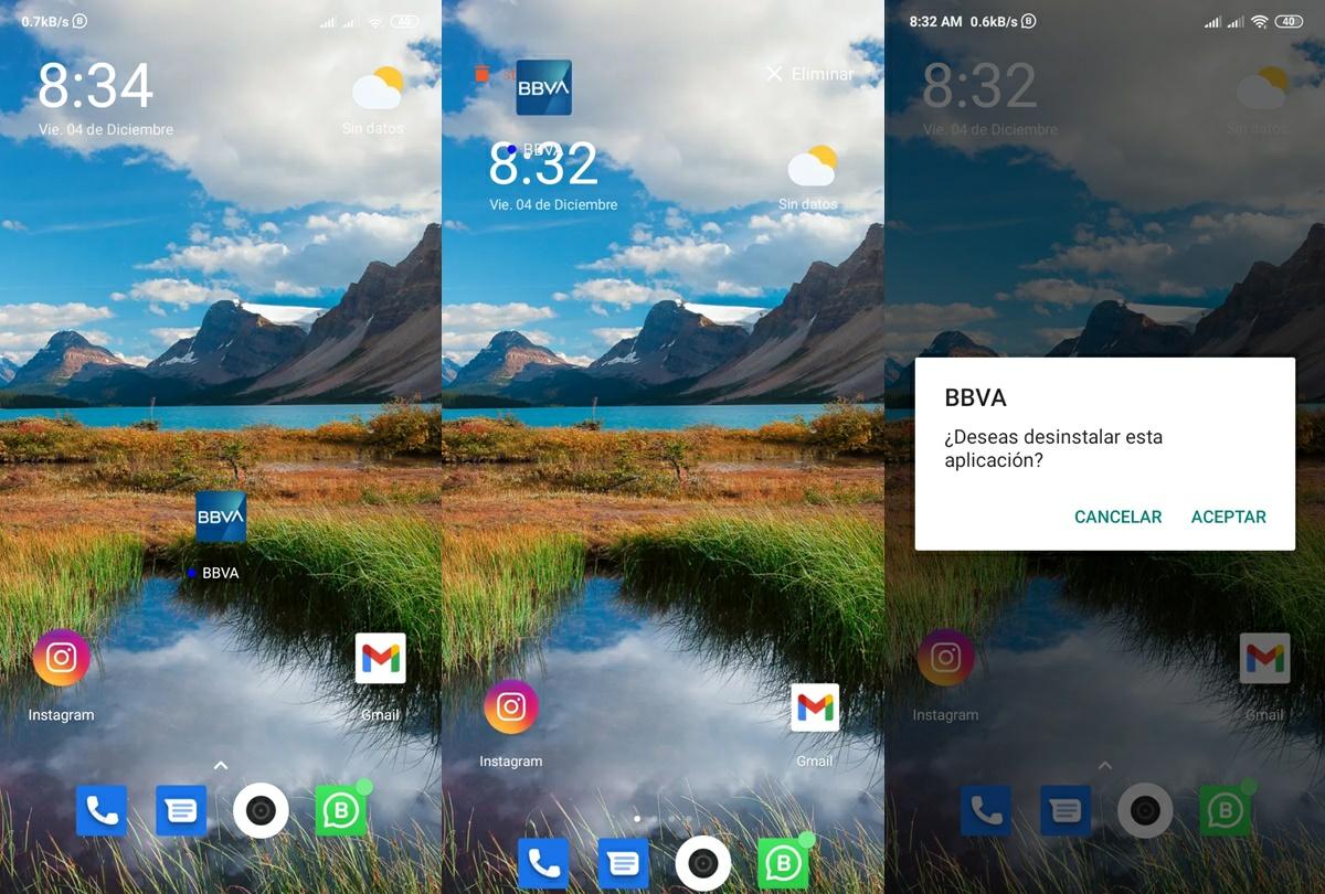 como desinstalar app de bbva en xiaomi