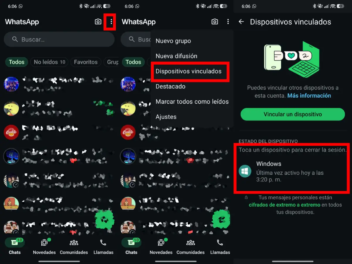 como desvincular dispositivos whatsapp