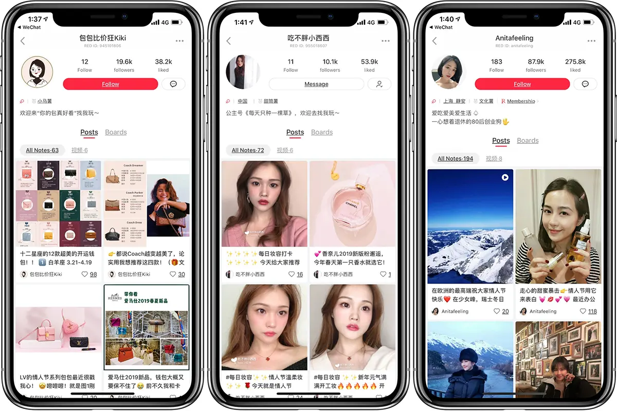 como es Xiaohongshu Rednote diferencias tiktok instagram