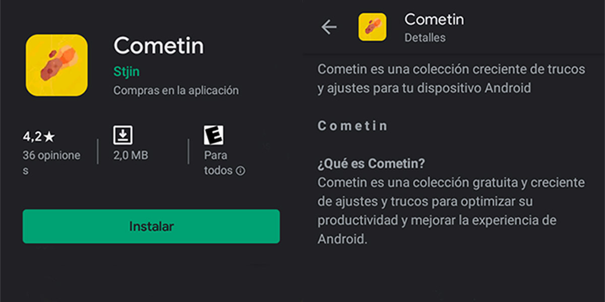 como funciona la aplicacion cometin